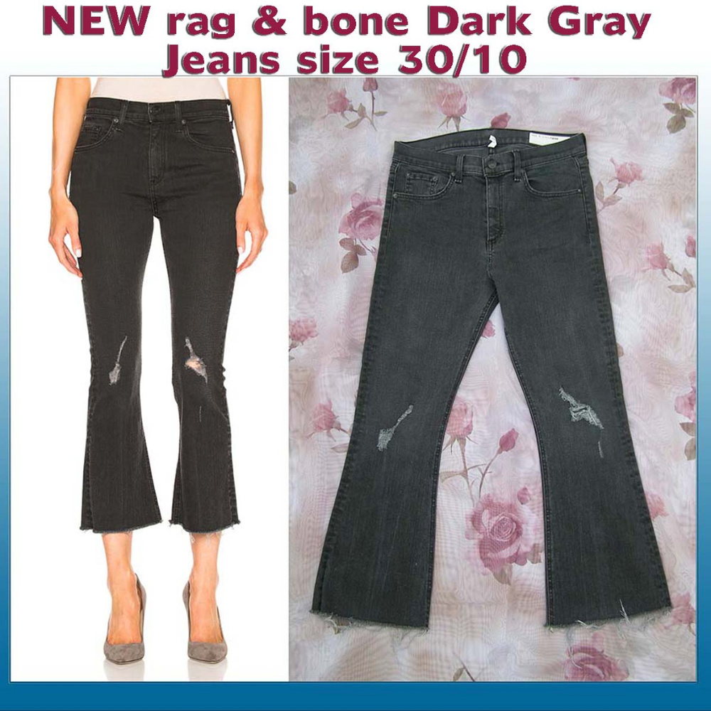 New rag & bone High Waist cropped Flare Jeans 30